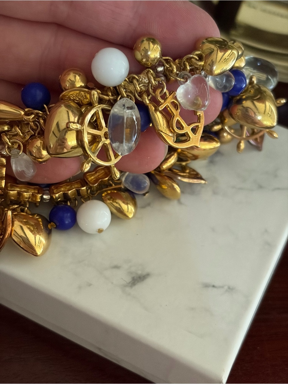 Vintage Joan Rivers stretch nautical theme charm bracelet - Picture 5 of 8